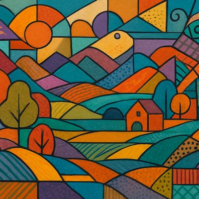 wide landscape with natural scenery