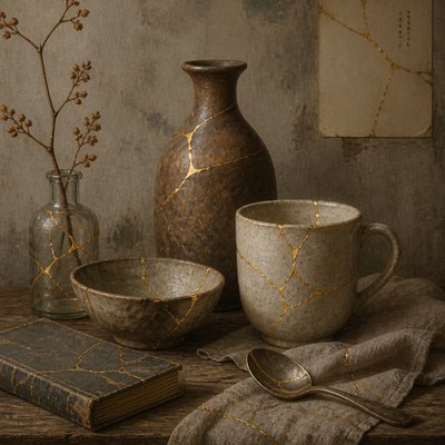 still life with everyday objects