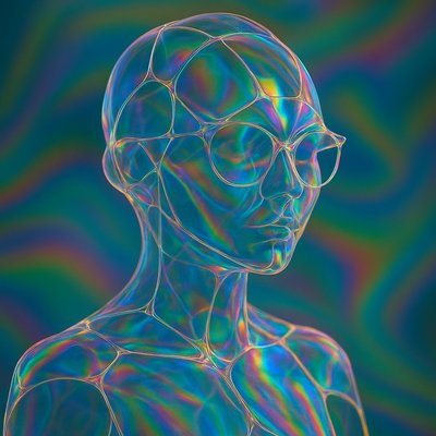 Soap Bubble Interference Architecture Style Transfer Example