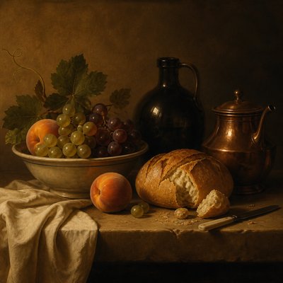 still life with everyday objects — Classical Realism Art Style
