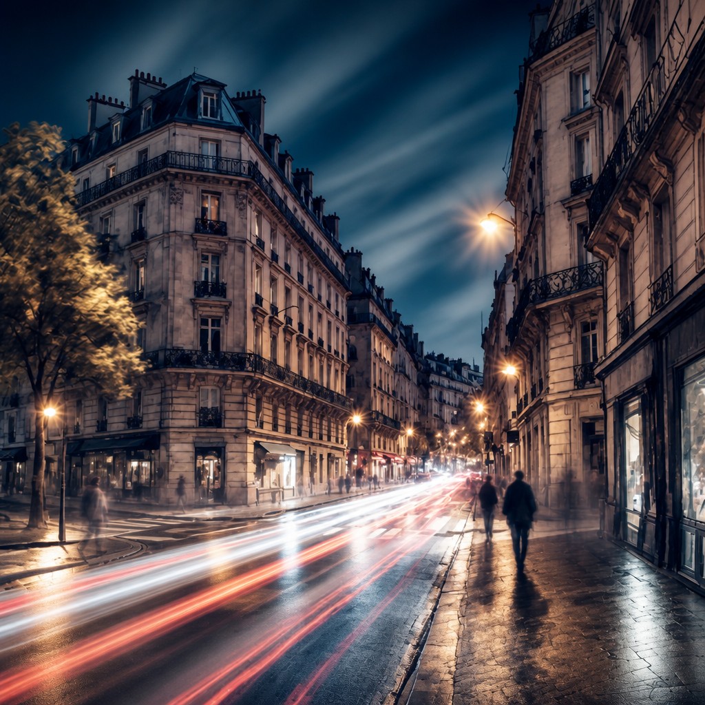 Long Exposure Photography Style Style Transfer Example