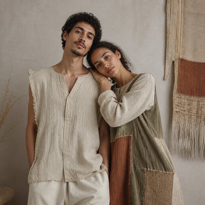 portrait of two people together — Sustainable Fashion Design