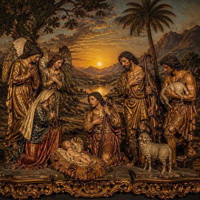 wide landscape with natural scenery — Quito Art Style