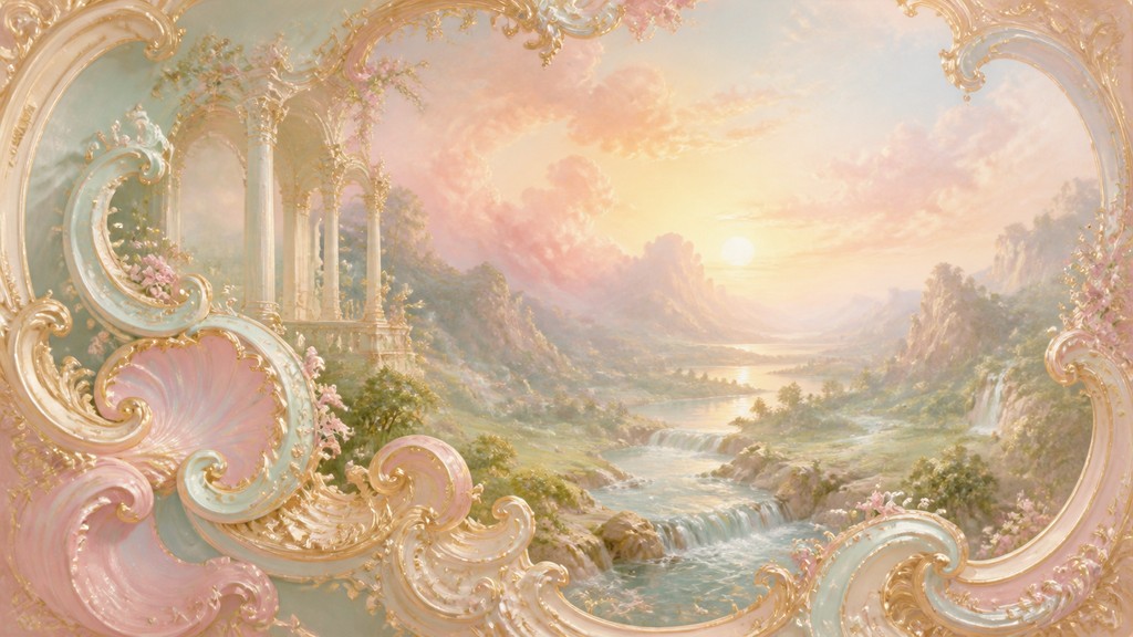 a vast valley with a river winding toward distant mountains at sunrise, no people, no text