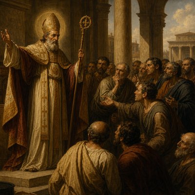 Athanasius defends the incarnation of Christ against the derision of 4th century non-believers