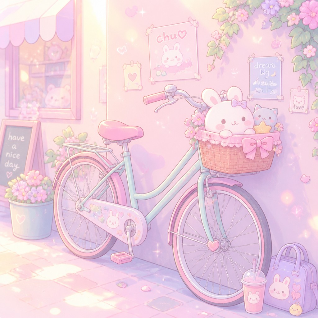 bicyle resting against a wall