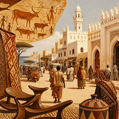 urban street with city activity
