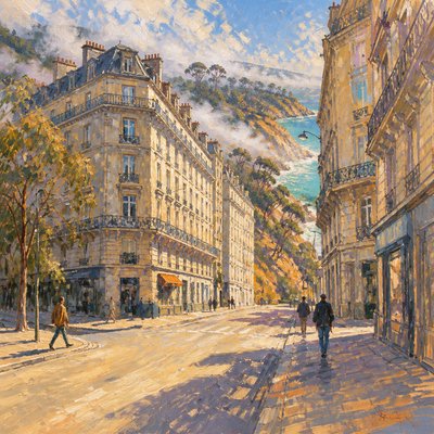 California Plein Air Art Style Style Transfer Example
