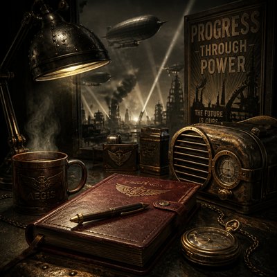 still life with everyday objects — Dieselpunk Aesthetic