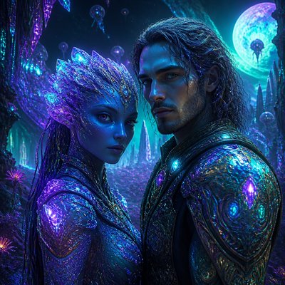 portrait of two people together