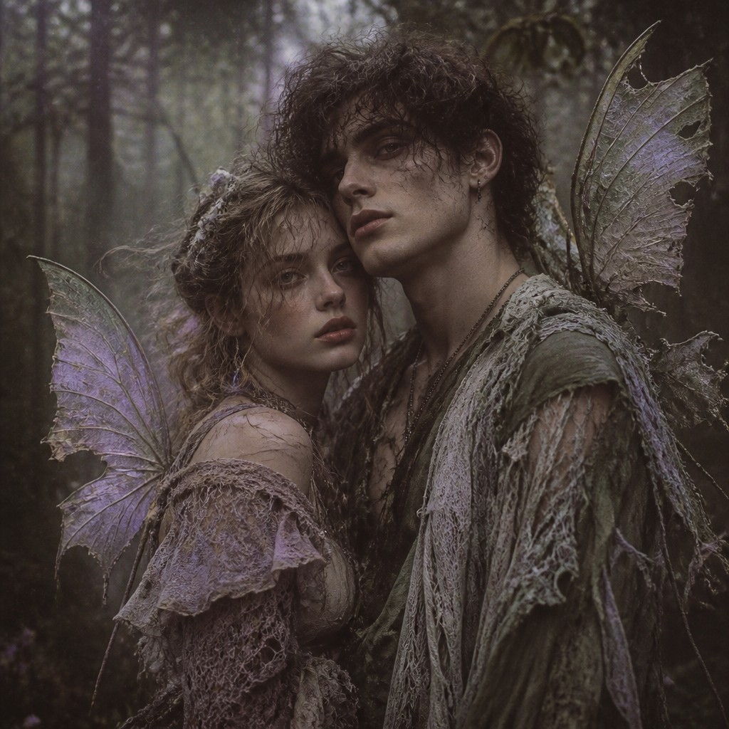 portrait of two people together — Fairy Grunge Aesthetic