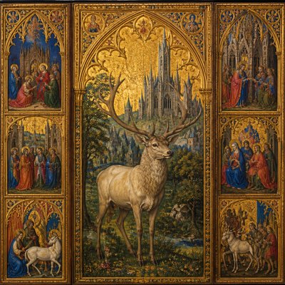 animal standing in natural pose — Ghent Art Style