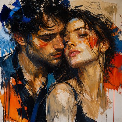 portrait of two people together