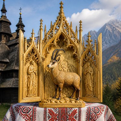 animal standing in natural pose — Slovak Art Style