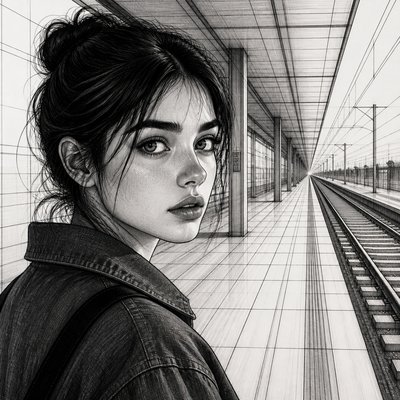 Linear Perspective Art Style 1