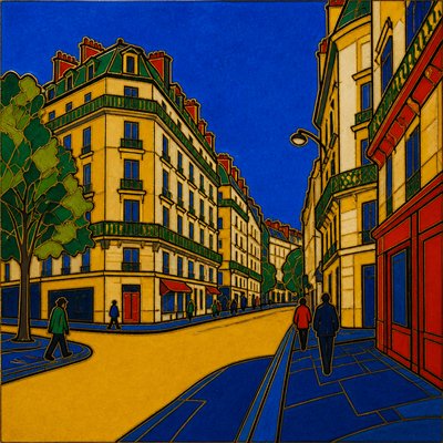 Cloisonnism Art Style Style Transfer Example