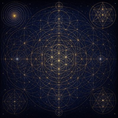 Sacred Geometric Art Style Transfer Example