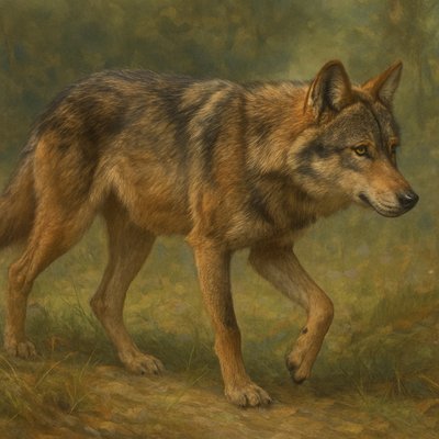 animal standing in natural pose
