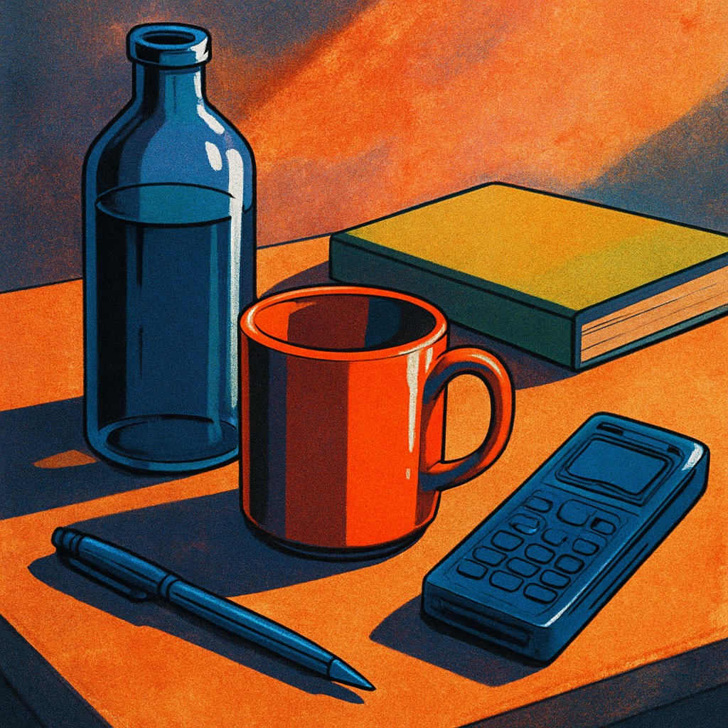 still life with everyday objects