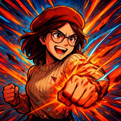 Shonen Action Anime Art Style Style Transfer Example