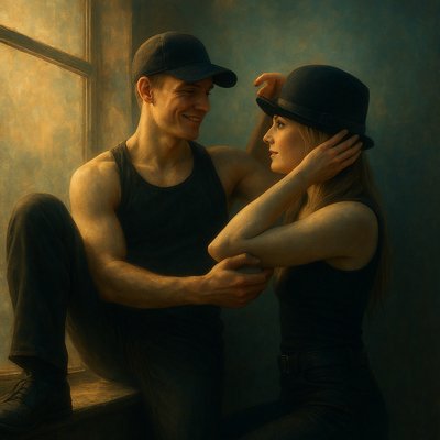 a man and a woman sitting next to each other