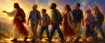 a group of people standing next to each other