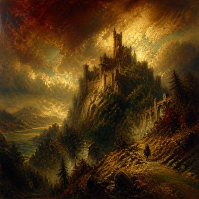 majestic castle on a hilltop