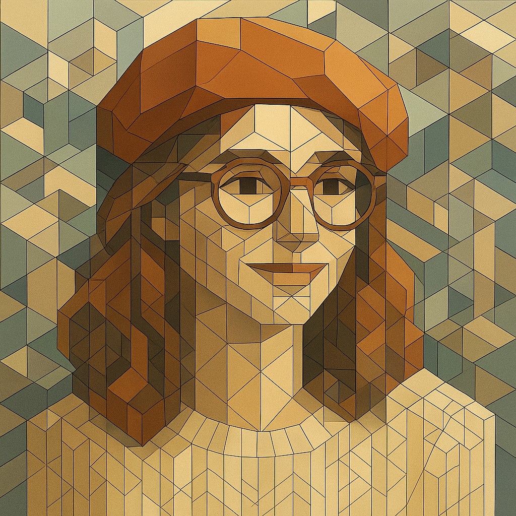 Isometric Geometric Art Style Transfer Example