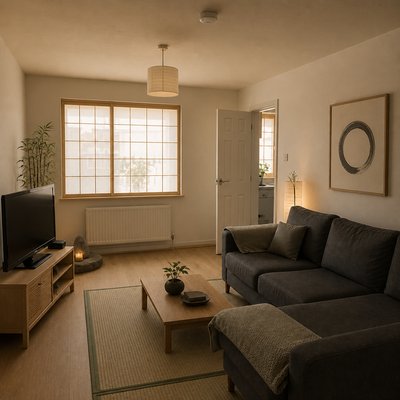 Zen Interior Design Style Transfer Example