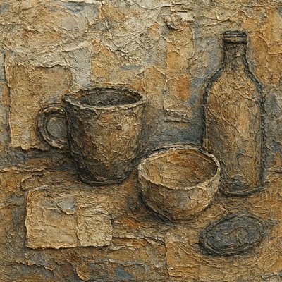 still life with everyday objects