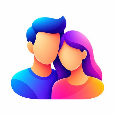 portrait of two people together