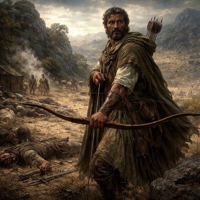 “The archers have sorely grieved him, and shot at him, and hated him: But his bow abode in strength, and the arms of his hands were made strong by the hands of the mighty God of Jacob; (from thence is the shepherd, the stone of Israel:)” (Genesis 49:23-24, KJV)

