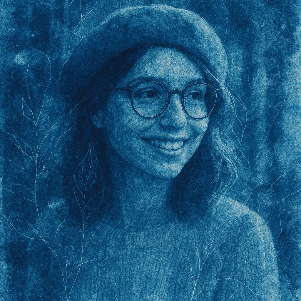 Cyanotype Dreamscape Style Transfer Example