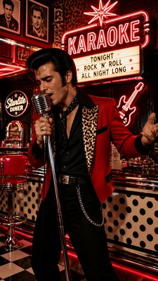 Neon karaoke
