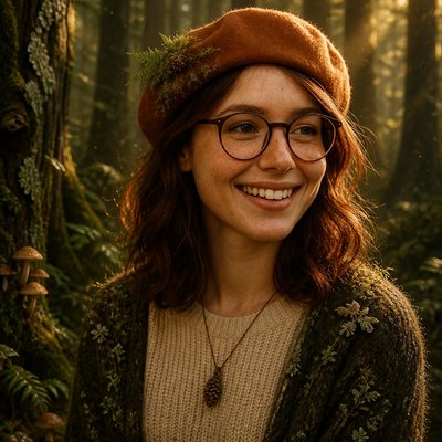 Forestcore Aesthetic Style Transfer Example