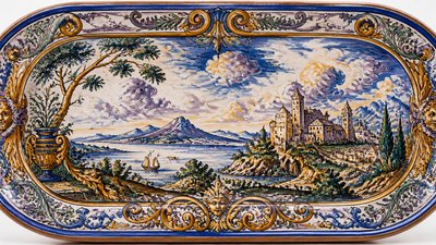sweeping panoramic landscape with a dramatic sky
