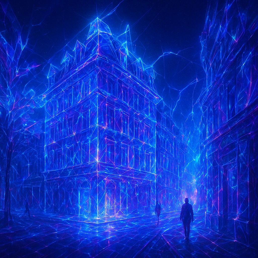 Piezoelectric Crystal Typography Style Transfer Example