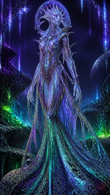 full-length portrait of an elegant figure
