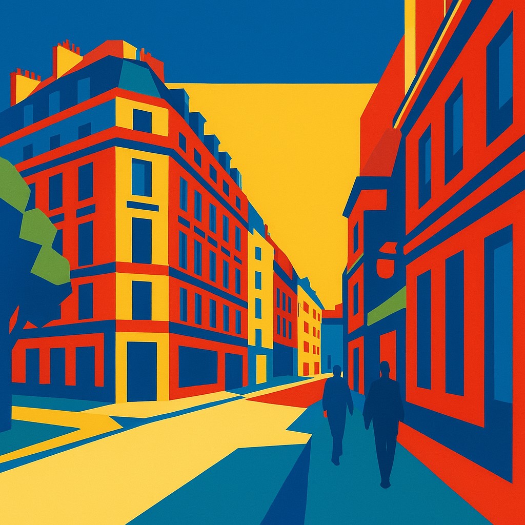 Hard-edge Painting Style Style Transfer Example