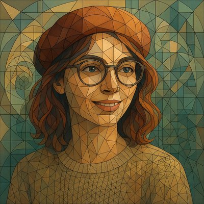 Organic Geometric Art Style Transfer Example