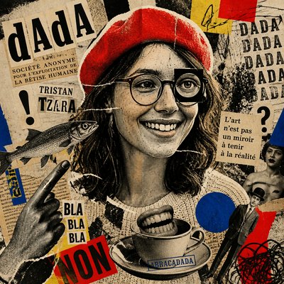 Dada Art Style Style Transfer Example