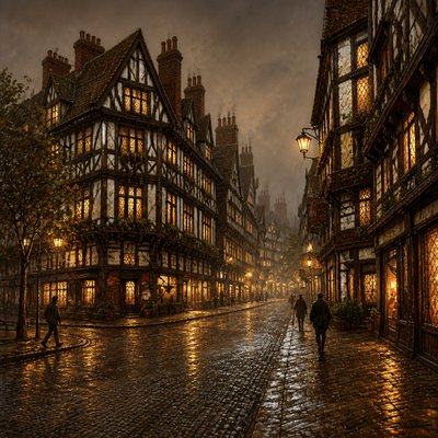 Tudor Architecture Style Style Transfer Example