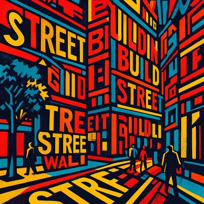 Typography Pop Art Style Style Transfer Example