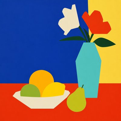 Color Field Minimalism Art Style 3