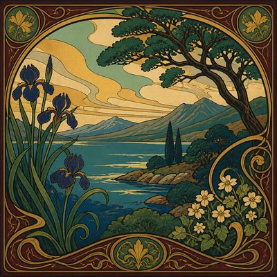 wide landscape with natural scenery