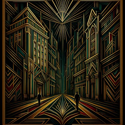 Art Deco Style Style Transfer Example