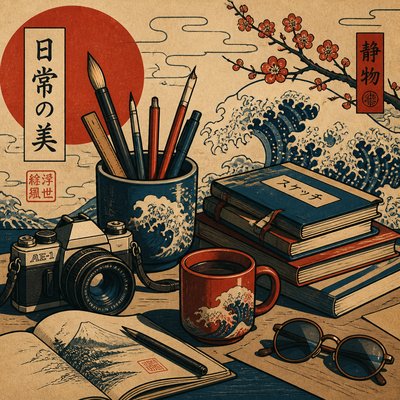 still life with everyday objects