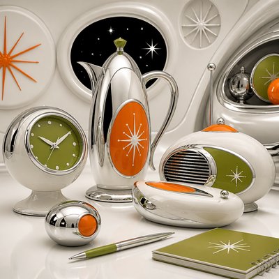 still life with everyday objects — Space Age Aesthetic