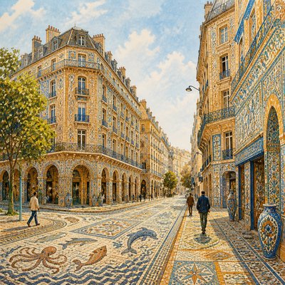Tunisian Art Style Style Transfer Example
