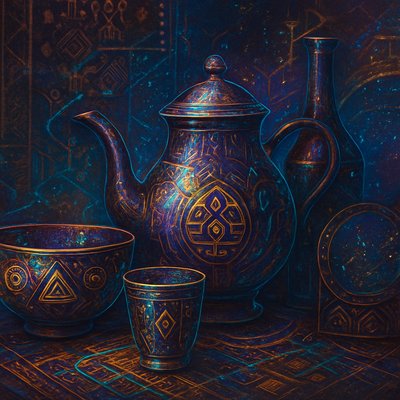 still life with everyday objects